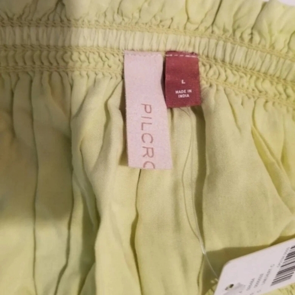 Anthropologie Tube Top Cropped Women's Size Large Light Green NWT - Picture 4 of 5